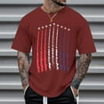 thumbnail image 2 of mgoYE July 4th Mens Casual Tee Mens American Flag Shirts: 4th of July T-Shirt USA Flag 1776 Patriotic Short Sleeve Memorial Day Tops -XL, 2 of 4