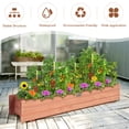 thumbnail image 5 of Costway 36 Inch Wooden Flower Planter Box Garden Yard Decorative Window Box Rectangular, 5 of 9