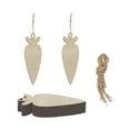 thumbnail image 2 of perfeclan 4x12Pcs Wood Carrot Cutouts Hanging Easter Wooden Carrot for Home Decorations, 2 of 9