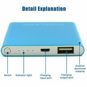 10000mAh Ultrathin Portable External Battery Charging Power Bank for CellPhone