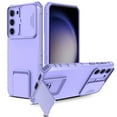 thumbnail image 2 of Elegant Choise Phone Case with Camera Lens Cover Adjustable Stand for Samsung Galaxy S23 Ultra/S23 Plus/S23, Purle, 2 of 14