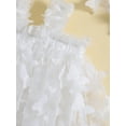 thumbnail image 6 of Diconna Toddler Baby Girls Butterfly Bodysuit Dress Layered Tulle Romper Dress Skirt Princess Birthday Cake Dress, 6 of 8