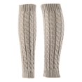 thumbnail image 2 of Calentadores de piernas para mujer, cubrebotas, protección para las piernas, medias, calcetines de invierno de moda Gris claro, 2 of 7