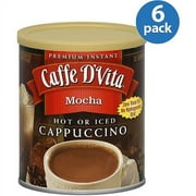 Caffe D'Vita Mocha Cappuccino Mix, 16 oz, (Pack of 6)