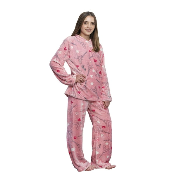 Pijama supersoft M Paris Dama para dama TESSO HOME Paris; ultrasuave; conjunto pijama