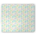 thumbnail image 1 of Pastel Mouse Pad, Colorful Outlines of Pineapple Fruits on Dotted Background Tropical Exotic Summer, Rectangle Non-Slip Rubber Mousepad, Multicolor, by Ambesonne, 1 of 2