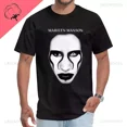 thumbnail image 3 of Verano Marilyn Manson Retro lavado Homme Unisex algodón Tops Primer plano adulto camiseta rana deriva moda desgaste ropa de calle camiseta, 3 of 5