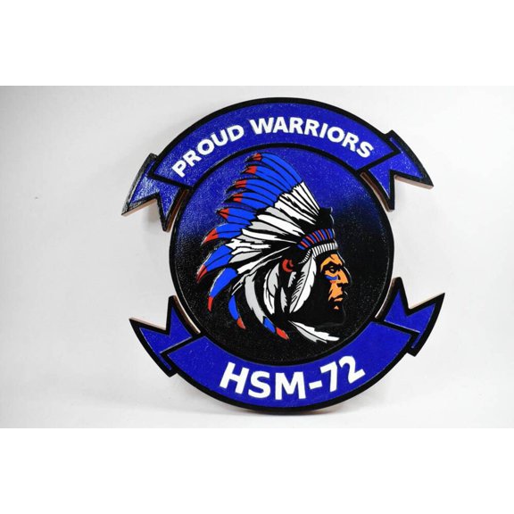 HSM-72 Proud Warriors Plaque
