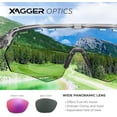 thumbnail image 4 of Xagger Sport Shield Sunglasses for Men Women Cycling Running Baseball UV400 Sun Glasses Wrap Around TR90 Frame, 4 of 6