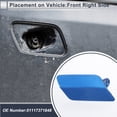 thumbnail image 3 of Unique Bargains Front Right Side Bumper Headlight Washer Nozzle Cover Cap for BMW 335i GT XDrive 3.0L L6 2014-2016 Bumper Trim Nozzle Cover No.51117371848 Blue 1 Pcs, 3 of 7