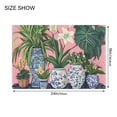 thumbnail image 4 of Yayeee Bath Rugs for Bathroom Floor Set of 2 Non Slip Fluffy Soft Absorbent Mat, Floral Vase, 4 of 7
