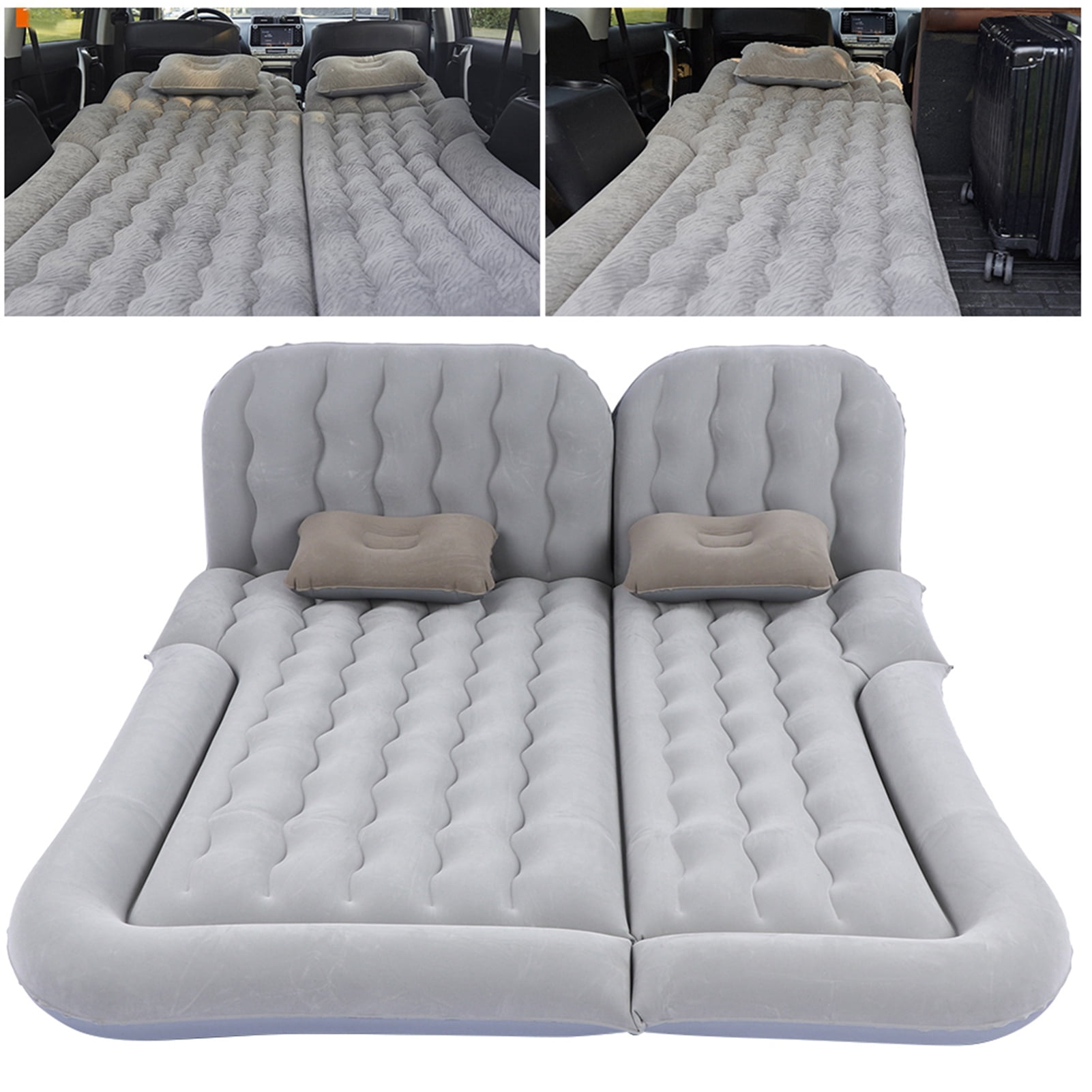 Car Mattress, Car Travel Bed, PVC Flocking For Car Traveling Gray
