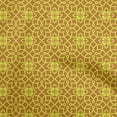 thumbnail image 1 of oneOone Viscose Jersey Dark Mustard Fabric Damask Sewing Fabric By The Yard Printed Diy Clothing Sewing Supplies 60 Inch Wide, 1 of 5