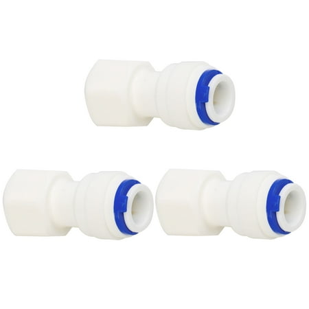 3pcs 3/8 Inch BSP Female to 3/8 Inch Tube OD Straight Water Purifier Tube Connector Filter Pipe Joint (Best Water Purifier Price In India)
