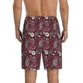 thumbnail image 3 of Kdxio Daisies Flowers Print Mens Sleep Shorts Bottoms Soft Comfy Pajama Wear Pants with Drawstring Pockets, 3 of 7