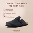 thumbnail image 3 of Cushionaire Hana Kids Clogs Slip On Potato Shoes or Boys and Girls with Adjustable Buckle & Cork Footbed & Arch Support, 3 of 15