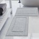 thumbnail image 1 of Juego de alfombras de baño SHACOS Super Soft de 50 x 80 cm y 40 x 60 cm, color gris claro, 1 of 7