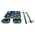 thumbnail image 2 of TJ Global Ceramic Square Shape Japanese Sushi for 2 Set, One Plate, Two Chopstick Holders, Two Pairs of Chopsticks, and Two Soy Sauce Dishes, Glazed (#2), 2 of 6