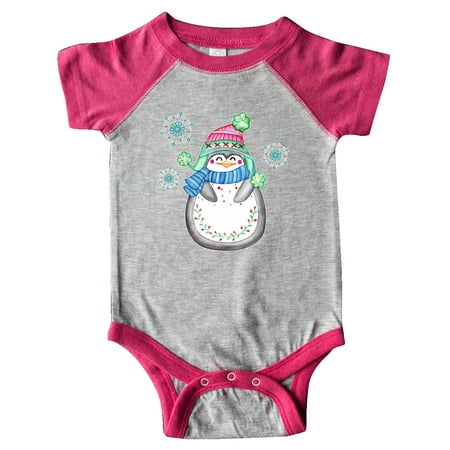 

Inktastic Winter Happy Penguin Gift Baby Boy or Baby Girl Bodysuit