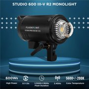 Studio Pro 600 III-V 600Ws R2 Monolight Flash With 30W LED Modeling Lamp