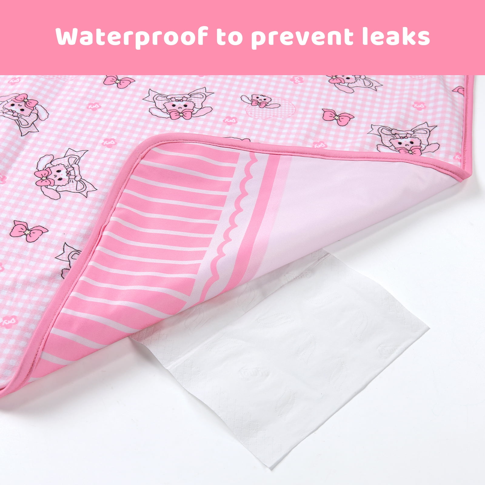LittleForBig Washable Reusable Waterproof Absorbent Adult Printed Change Pads Bed Pads Pee Pads - Baby Usagi Changing Mat