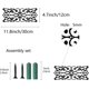thumbnail image 2 of Decoración de pared de metal floral, arte de pared de metal negro, escultura de pared colgante de flor de hierro rectangular hueca rústica, decoración de pared de mandala, 2 of 9