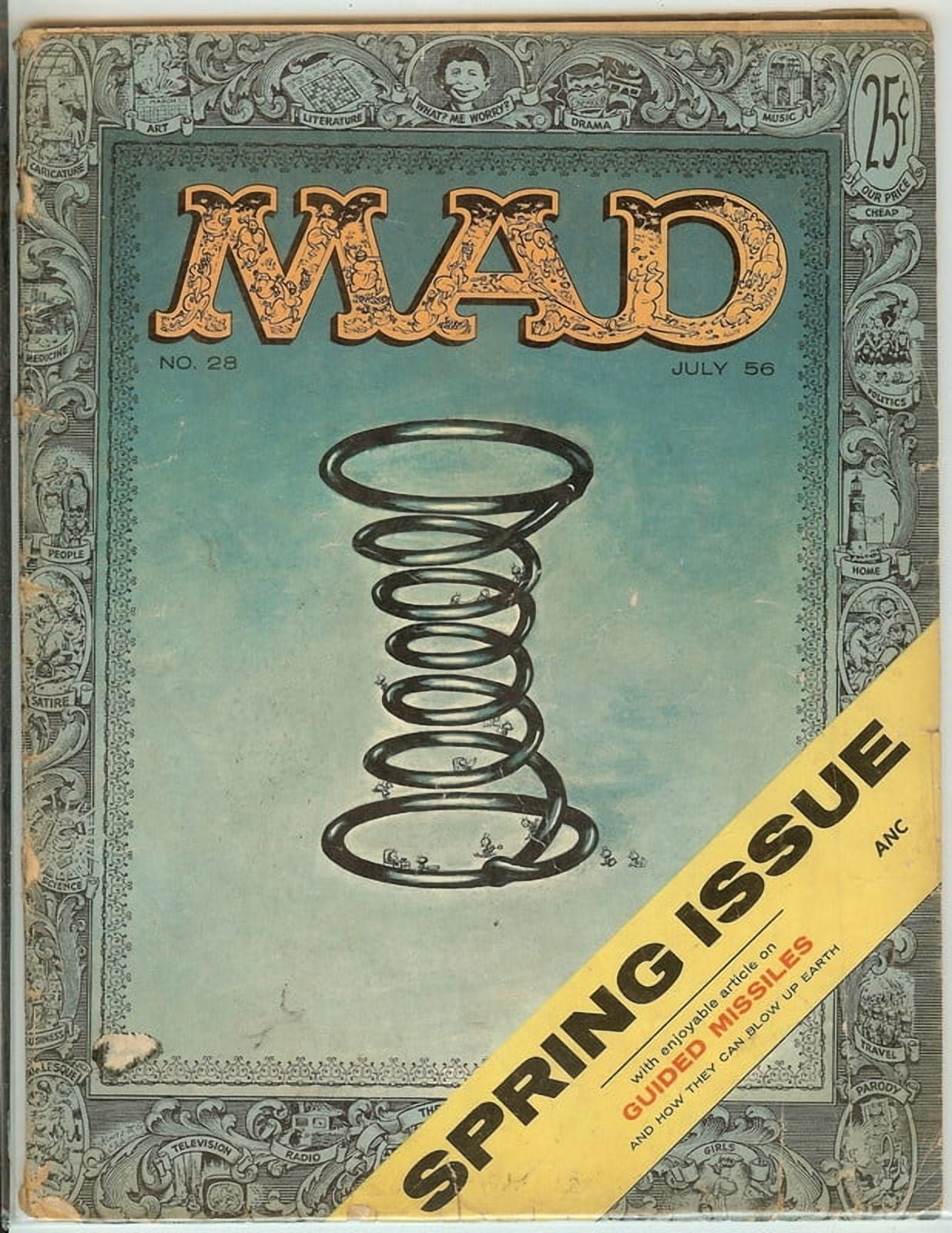 MAD Magazine Vintage Collectible #28 July 1956 Good (G)