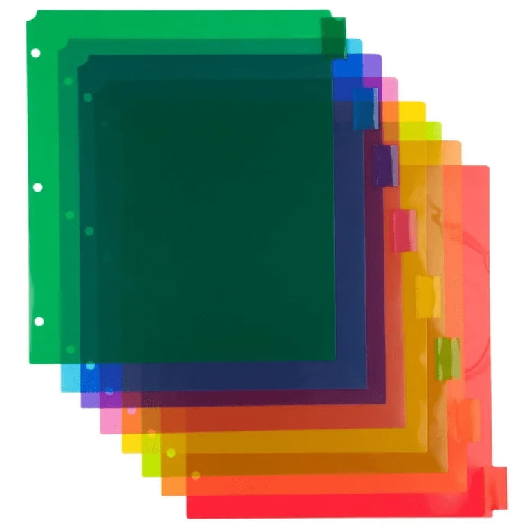 JAM Paper 8-Tab Plastic Index Dividers, Multicolor photo 4