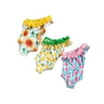 thumbnail image 3 of Kiapeise Toddler Girl Swimsuit One Piece Swimwears, One Shoulder Pineapple Watermelon Sunflower Toddler Girl Bathing Suit, 3 of 6