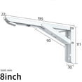 thumbnail image 1 of Folding Shelf Brackets Diy Wall Mounted Shelf Bracket For Folding Work Bench, 1 of 9