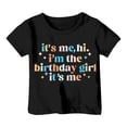 thumbnail image 4 of WERYOUNG Girl's T-Shirts Short Sleeve Crewneck Letter Print Kids Fashionable T Shirts Daily Wear Comfort Fit Tee Shirts Party Night Soft Comfortable Toddler Tops, 4 of 4