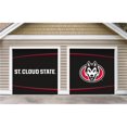 thumbnail image 1 of Victory Corps 810036SCSU-002 7 x 8 ft. NCAA Split Garage Door Decor St Cloud State Huskies - No.002, 1 of 1