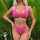 thumbnail image 1 of Traje de baño para mujer, moderno traje de baño de dos piezas con abertura en color liso para mujer, trajes de baño para mujer, conjuntos de bikini para mujer, trajes de baño bikini para mujer, 1 of 5