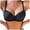 Black, variant on Balcony Bra for Women – Wired, Non-Padded Full Cup Support with Leaf Embroidery (Blue, 80D)