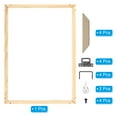 thumbnail image 3 of Unique Bargains Canvas Stretcher Bars Kit, 18x10 Inch Rectangle Solid Wood Frame for Paint, Prints, Oil Paintings, Wood Color, 3 of 5