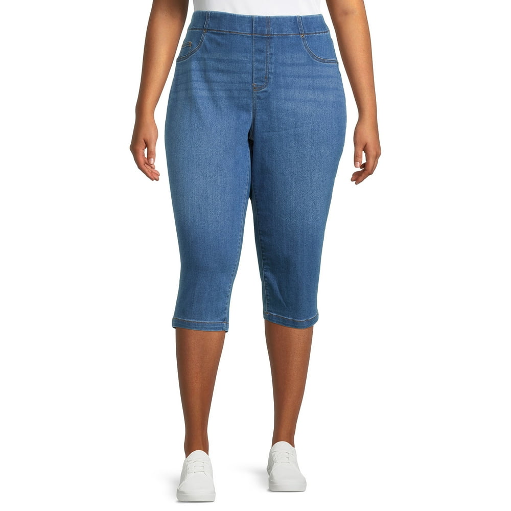 plus size jean capris