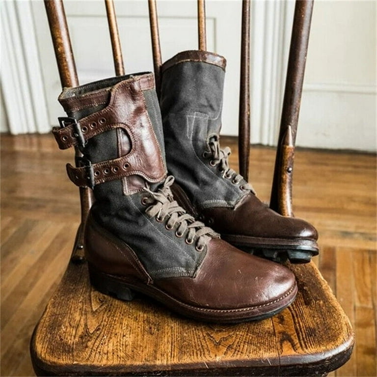 Canvas military boots hot sale