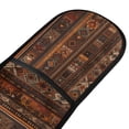 thumbnail image 4 of Yayeee Double Oven Mitt Kitchen Heat Resistant Baking 35" x7" Quilted Cotton Glove, Brown Tribal Pattern, 4 of 6