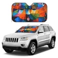 thumbnail image 3 of YFYANG Front Windshield Sun Shade, Abstract Coloring Art Foldable Car Visor for Cars, Trucks, SUVs, Medium, 3 of 9