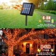 thumbnail image 4 of LEEYNEER 2 Packs (250 LED Bulbs Total) Solar-Powered 81-Foot Waterproof IP65 String Lights with Motion Sensor & Remote-Free Operation - Energy-Efficient Solar Fairy Lights for Halloween, 4 of 6
