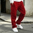 thumbnail image 5 of Edvintorg Boys Cargo Pants Outdoor Elastic Waisted Loose Casual Workout Hiking Pant with Pocket Boys Fashion Size 5-15, 5 of 7