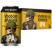 New Belgium Voodoo Ranger IPA Craft Beer, 6 Pack, 12 fl oz Cans, 7% ABV