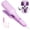 Purple, variant on 32MM Hair Curler Curling Tool Spiral Curls Lasting Styling Fast Heating Deep Wave Deep V-shaped Electric Curling Iron 4 Temperature Adjustable Iron Styler Wand for All Hair Style