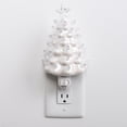 thumbnail image 2 of Milltown Merchants Ceramic Christmas Tree Night Light (Pearl White), 2 of 3