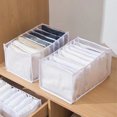 thumbnail image 5 of Armario de organización de ropa interior, caja de almacenamiento para sujetador, armario, cajón, organizador, pantalones, bufanda, Jeans, caja organizadora, armario, almacenamiento de ropa, 5 of 5