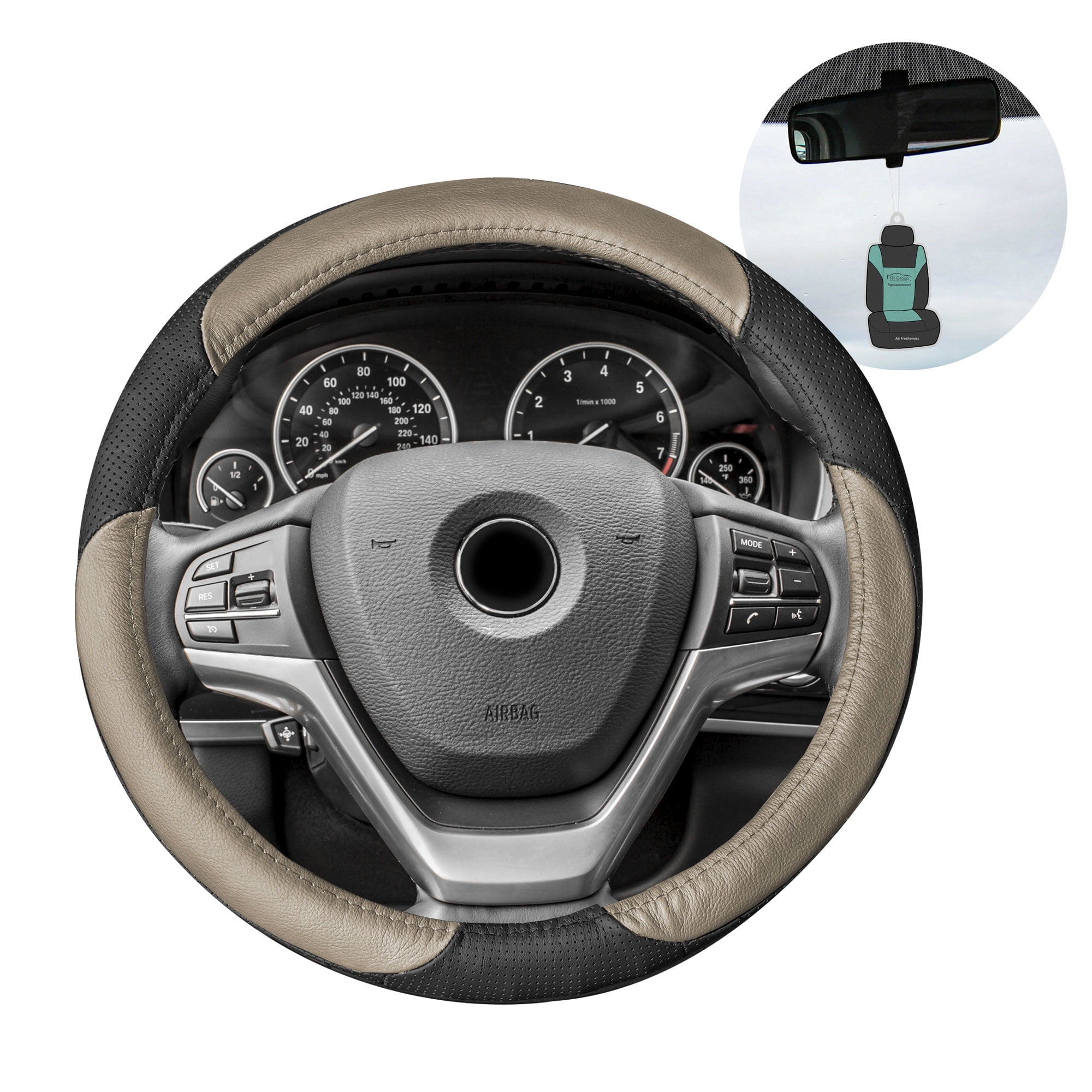 Warmer Hands in Winter Rayauto Steering Wheel Cover -Odorless Grey Cooler Hands in Summer