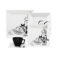 thumbnail image 1 of Tatouage de Papillon Quartier 20 Pièces Service de Vaisselle pour 4, 1 of 10