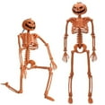 thumbnail image 1 of Home Decoration 2pc Small Halloween Skeleton Statues Perfect For Scary Party Decorations And DIY Outdoor House House Props, 1 of 5