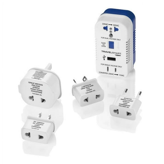 Travel Smart by Conair 1875W Converter and Adapter Set, Includes 5 Adapter Plugs