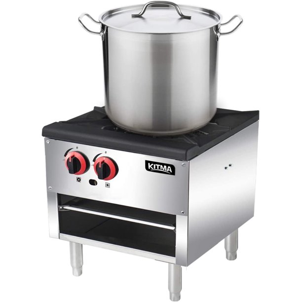 18 Inches Single Stock Pot Stove KITMA Natural Gas Countertop Stock